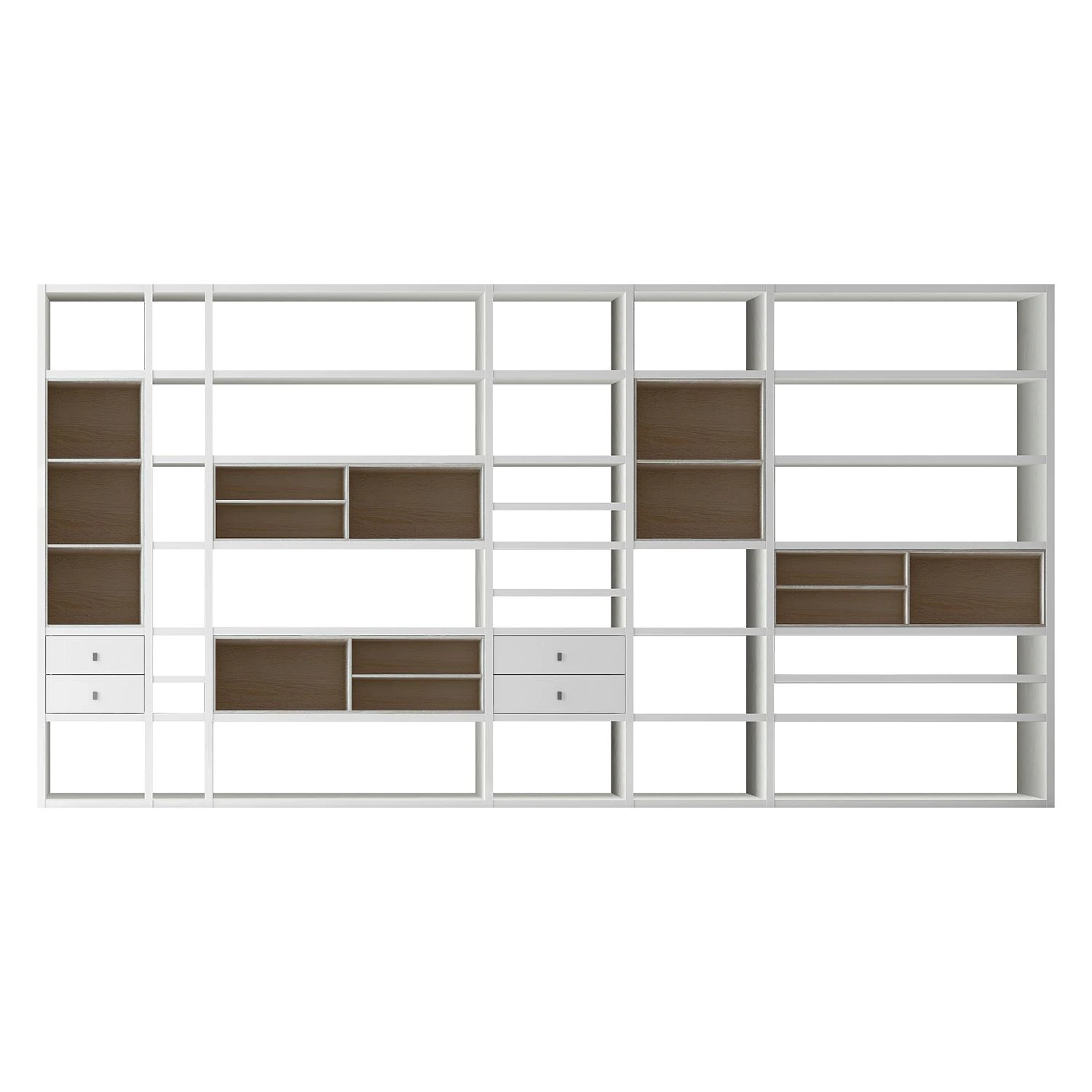 Loftscape XXL Regalwand Emporior I.A - Weiß / Eiche Sonoma Dekor - Ohne Beleuchtung 1 Loftscape XXL Regalwand Emporior I.A - Weiß / Eiche Sonoma Dekor - Ohne Beleuchtung