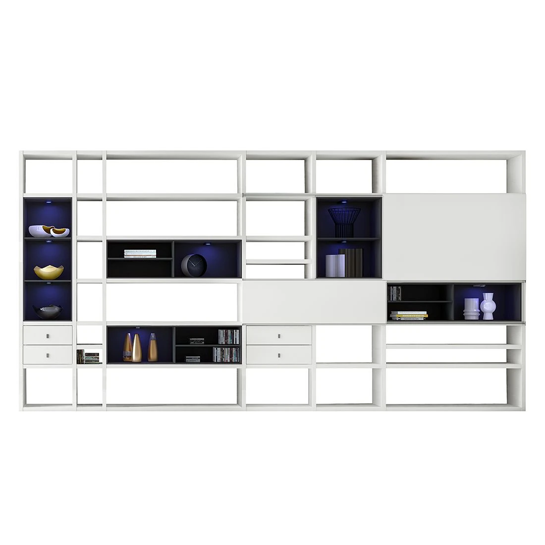 Loftscape XXL Regalwand Emporior I.B - Mit Beleuchtung 1 Loftscape XXL Regalwand Emporior I.B - Mit Beleuchtung