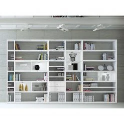 Loftscape XXL Regalwand Emporior II - Hochglanz Weiß / Weiß - Mit Beleuchtung 7 Loftscape XXL Regalwand Emporior II - Hochglanz Weiß / Weiß - Mit Beleuchtung -Wohnzimmermöbel boutique en ligne xxl regalwand emporior ii mit beleuchtung hochglanz weiss weiss 2222314