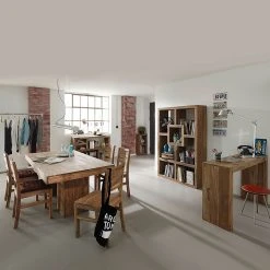 Wolf-Möbel Raumteiler Yoga VI - Sheesham massiv - Natur -Wohnzimmermöbel boutique en ligne yoga raumteiler quer 1354336